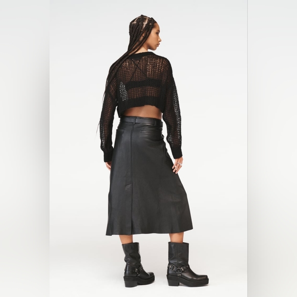 ZARA×STEVEN MEISEL MESH KNIT SWEATER With 17%Wool & 52%Alpaca - Picture 9 of 14